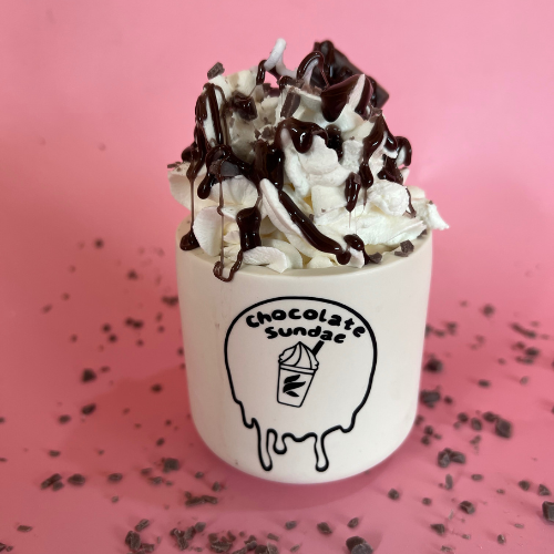 sundae dessert candle